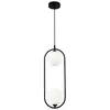 Maytoni Ring suspension à 2 lampes noir/blanc