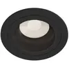 Maytoni Lampe encastrable Akron, réglable, ronde, noire