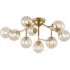 Maytoni Plafonnier sphère verre Dallas - 12 lampes, doré