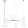 MAYTONI DECORATIVE LIGHTING Ring Plafonnier suspendu blanc, 6 lumières, G9