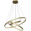 Maytoni Rim suspension LED, 840, 3 anneaux, laiton