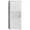 TRENDS INTERNATIONAL Colonne de salle de bain 2 portes blanc brillant kelia 73cm TRE4251398913373