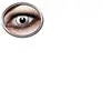 ZOELIBAT Lentilles White Manson Halloween- 14,5 mm- 1 semaine