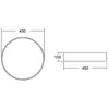 BRUMBERG Biro Circle, Ø 45cm, on/off, argent, 3.000 K