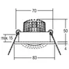 BRUMBERG Spot encastrable LED Berrie-R, 3000K, on/off, blanc