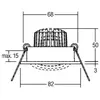 BRUMBERG Spot encastrable LED Tirrel-R, on/off, or clair