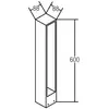 BRUMBERG Trian borne lumineuse LED, graphite