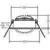 BRUMBERG Spot encastré LED BB09, intensité variable RC, blanc