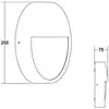 BRUMBERG Eye applique d’extérieur LED demi, blanc