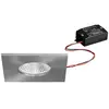 BRUMBERG Spot encastré LED BB21, nickel 85 x 85 mm, on/off IP65