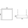 BRUMBERG Suspension LED Biro Square on/off, noir, 4000K
