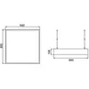 BRUMBERG Suspension LED Biro Square, DALI intensité variable, noir 400...