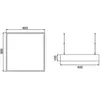 BRUMBERG Suspension LED Biro Square, DALI intensité variable, argent, ...