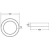 BRUMBERG Biro Circle Plafond circulaire, Ø 60cm, DALI, argent, 840