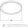 BRUMBERG Sunny Maxi lampe LED DALI Ø 55 cm noir