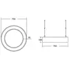 BRUMBERG Biro Circle Ring10 direct Ø 75 cm DALI argent 840
