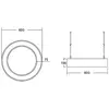 BRUMBERG Biro Circle Ring10 direct Ø 60cm DALI CCT, noir