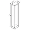 BRUMBERG Borne lumineuse LED Addia, graphite, IP54, hauteur 90 cm