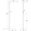 BRUMBERG Devan lampadaire LED up/down dim 840