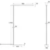 BRUMBERG Peria Lampe sur pied LED avec composante indirecte