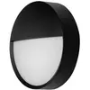 Applique d'extérieur LED BRUMBERG EYE semi-ouverte, noire, CCT, IP65
