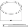Plafonnier LED BRUMBERG Sunny Midi, DALI, 3.000K, noir
