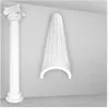 Colonne ronde cannelée anti-chocs sélection d'ensemble 300mm N3330: Demi-colonne, Shank