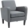 HOMCOM Fauteuil individuel, Fauteuil relax, Fauteuil rembourré avec pi...