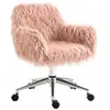 Vinsetto Chaise de Bureau Pivotante Fauteuil de Maquillage en Fausse F...