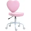 HOMCOM Chaise pivotante, adorable design en forme de coeur, réglable e...