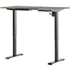 Vinsetto Bureau Électrique Cadre de Table avec Moteur Bureau d'ordinateur Réglable en Hauteur Panneau de Particules Naturel + Noir 140x70x72-116cm
