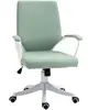 Vinsetto Fauteuil de Bureau Chaise de Bureau Fauteuil de Bureau à Domicile avec Fonction Bascule Dossier Réglable en Hauteur Rembourré Épais Ergonomique Roulettes Pivotan...