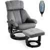 HOMCOM Fauteuil de massage Fauteuil de télévision avec fonction de cou...