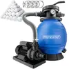 MONZANA® Pompe filtre à sable 9.960 l/h 400W 1200g boules filtration r...