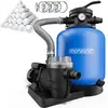 Pompe filtre à sable 13.200 l/h système filtration piscine boules filt...