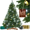 CASARIA® Sapin de Noël artificiel Premium 150cm 54 boules or guirlande...