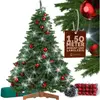 CASARIA® Sapin de Noël artificiel Premium 2 tailles pied en bois certi...