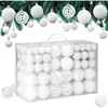 Boules de Noël Blanc 100 pcs