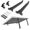 NuaSol Kit de montage pour centrale électrique de balcon - 2 supports de panneau solaire - support 15°-30° - aluminium - Noir