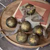 Lot de 6 boules de Noël Goldenblist