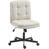 HOMCOM Chaise de bureau sans accoudoirs, chaise de bureau & coiffeuse ...