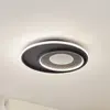 Plafonnier LED Lindby Inessa, Ø 51 cm, noir, CCT, à intensité variable