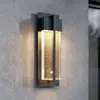 Applique d'extérieur LED Lucande Velune, anthracite/transparent, 35 cm...