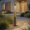 Bornes lumineuses LED Lindby Fjorya, hauteur 60 cm, marron, IP65