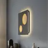 Applique murale LED Lucande Delin, gris/or, 55 x 55 cm, step-dim