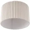 Lindby Plafonnier Libbie, Ø 45 cm, lin, couleur crème
