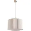 Suspension Lindby Libbie, Ø 45 cm, lin, couleur crème