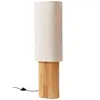 Lampe sur pied Lindby Kimiko, hauteur 100 cm, bois, papier, E27