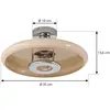 Lindby Plafonnier Branford, Ø 35 cm, beige, métal