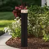 Lampe de borne lumineuse Lindby Halvar, 50 cm, noir, IP65, GU10